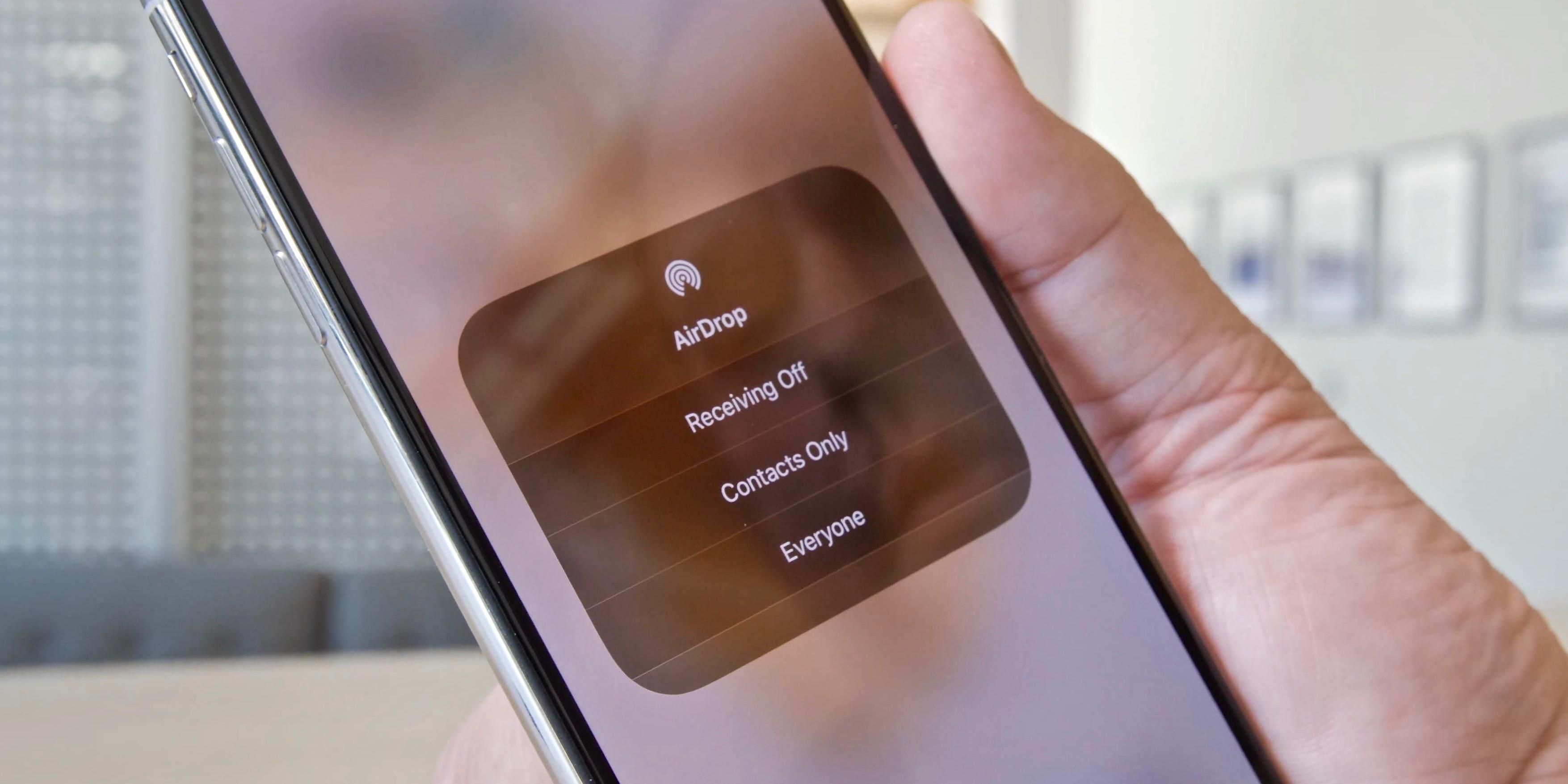 Một số lưu ý khi sử dụng AirDrop