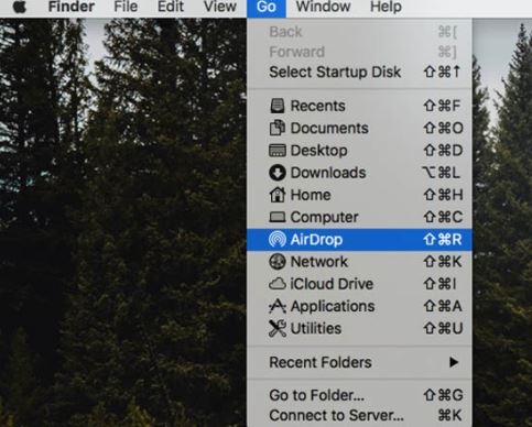 AirDrop trên MacBook