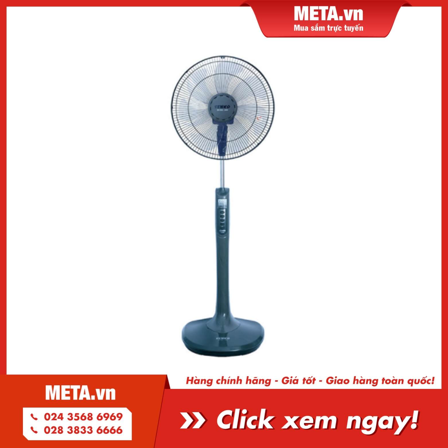 Mua ngay quạt đứng Senko có điều khiển từ xa DR1608 (65W, 7 cánh)