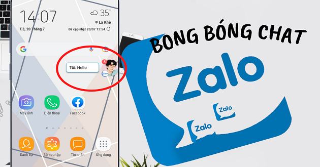 cách mở bong bóng chat zalo