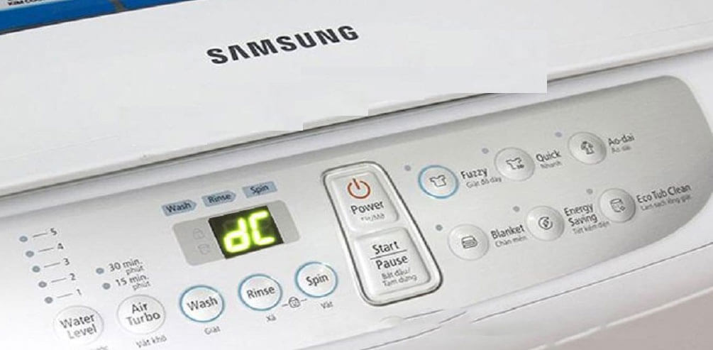 Mã lỗi DC trên máy giặt Samsung