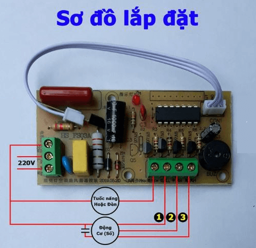 Sơ đồ đấu dây quạt bàn, quạt cây
