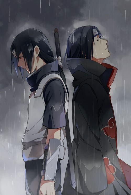 Itachi Uchihawith Flames Background | Wallpapers.ai
