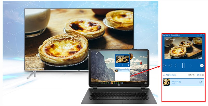 Cách chiếu màn hình laptop lên tivi Samsung thông qua Samsung Smart View