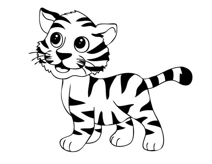 Cách vẽ con hổ đơn giản, cute dễ thương đẹp nhất 