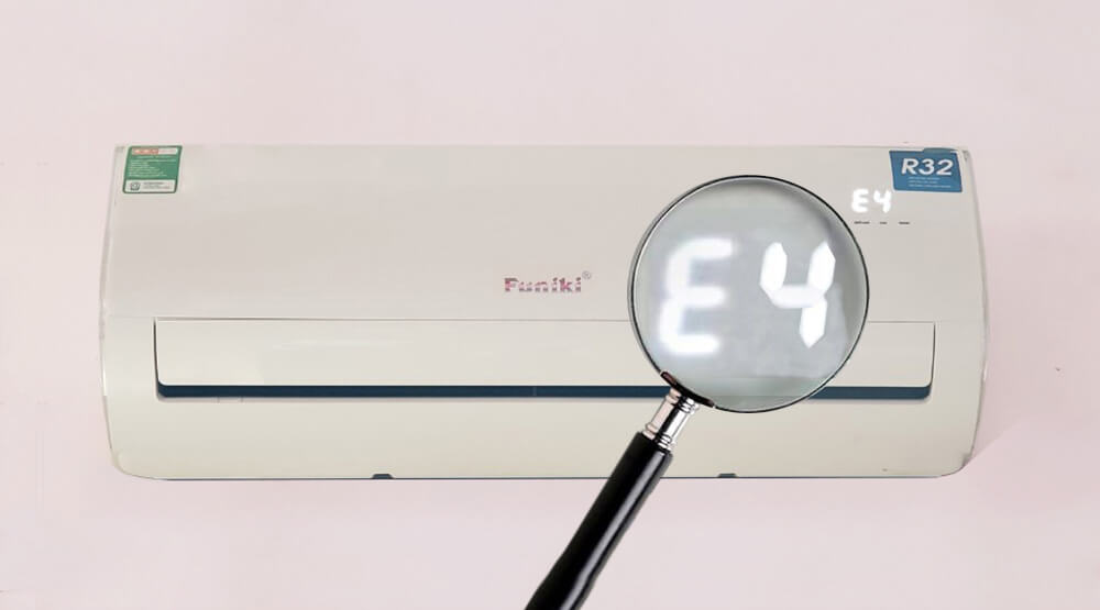 Kiểm tra mã lỗi E4 trên điều hòa Funiki