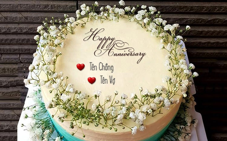 Bánh kem kỷ niệm tình yêu 2016 kỷ niệm 15 năm ngày cưới trên khuôn bánh  trái tim màu tím | Bánh Kem Ngộ Nghĩnh