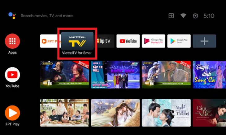 Xem tivi trực tuyến với Viettel TV