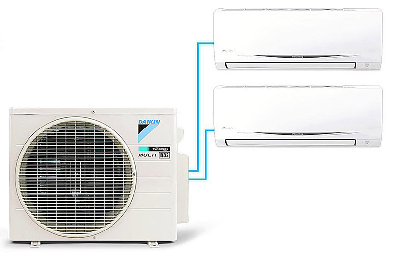 Lắp 1 điều hòa chia 2 phòng