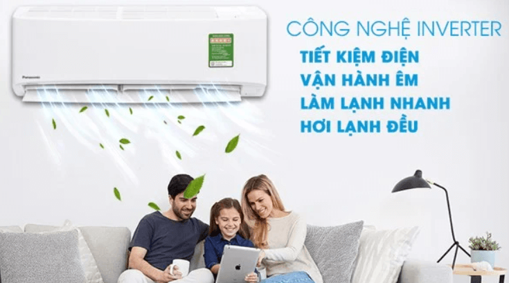 Máy lạnh Panasonic được trang bị công nghệ tiết kiệm điện năng Inverter