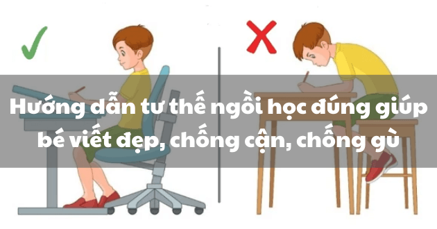 Hướng dẫn tư thế ngồi học đúng