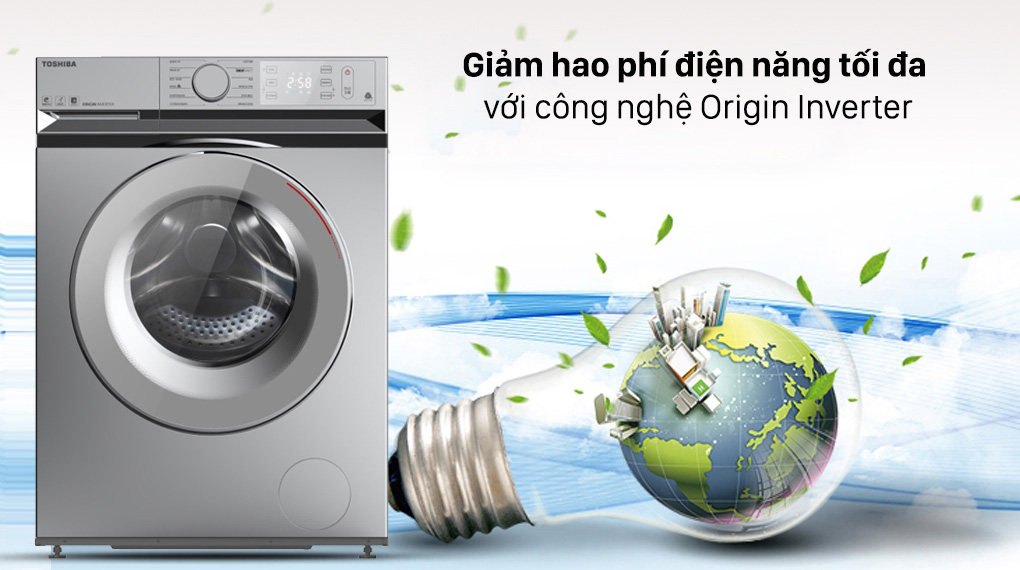 Dòng máy giặt Toshiba được trang bị công nghệ Origin Inverter