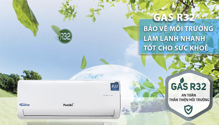Gas R32 thân thiện với môi trường, cải thiện hiệu suất làm lạnh