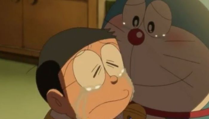 Doraemon khóc khiến cho người xem cảm thấy đau lòng và xót xa cho chú mèo máy đáng yêu này. Xem hình ảnh Doraemon khóc để hiểu rõ hơn về những trải nghiệm và cảm xúc của chú mèo máy này.