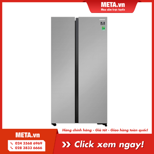 Tủ lạnh Samsung Inverter 647 lít RS62R5001M9/SV