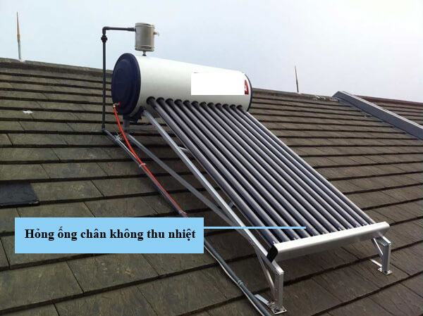 Bình năng lượng mặt trời không nóng do hỏng ống chân không thu nhiệt