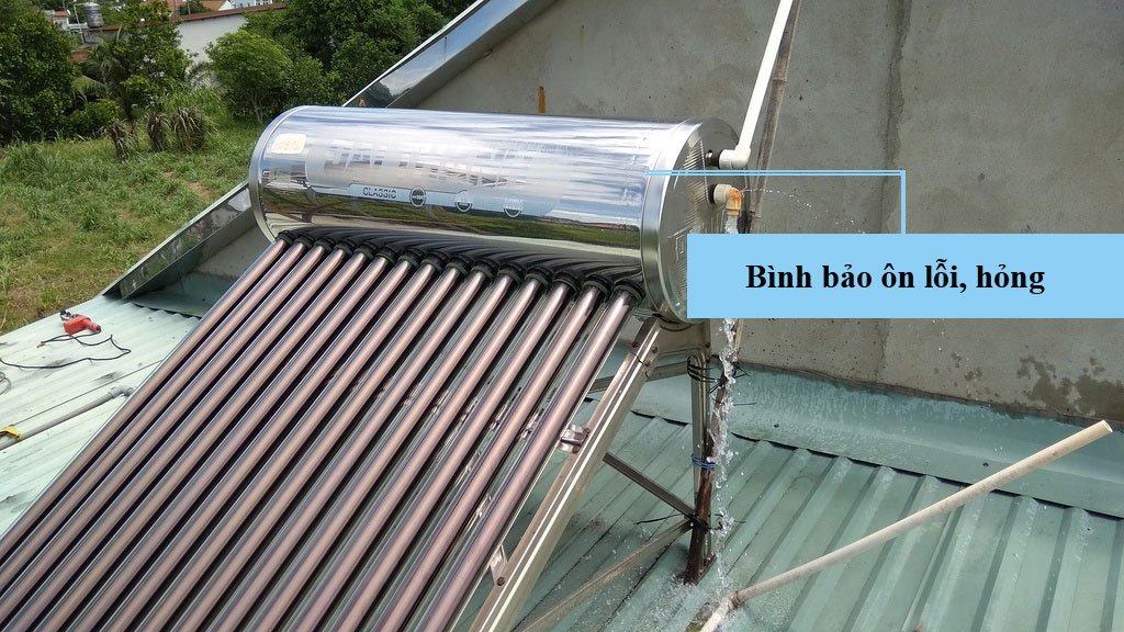 Bình thái dương năng không nóng do bình bảo ôn 