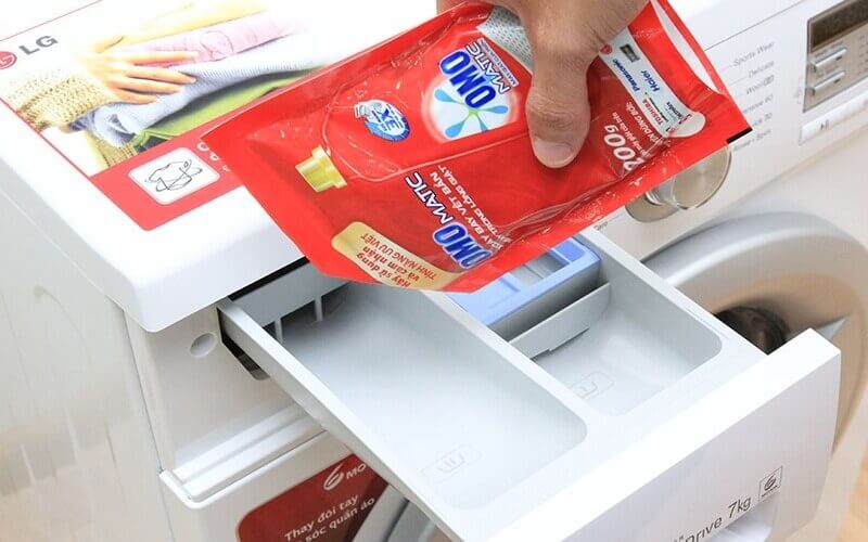 Sử dụng quá nhiều bột giặt - nước giặt