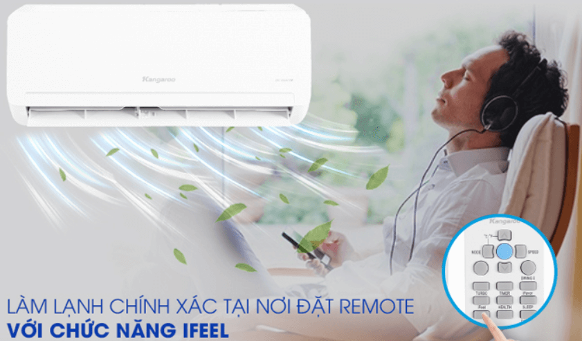 Cách bật chế độ iFeel của điều hòa Kangaroo