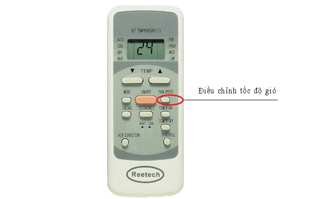 Điều chỉnh tốc độ quạt (FAN SPEED)