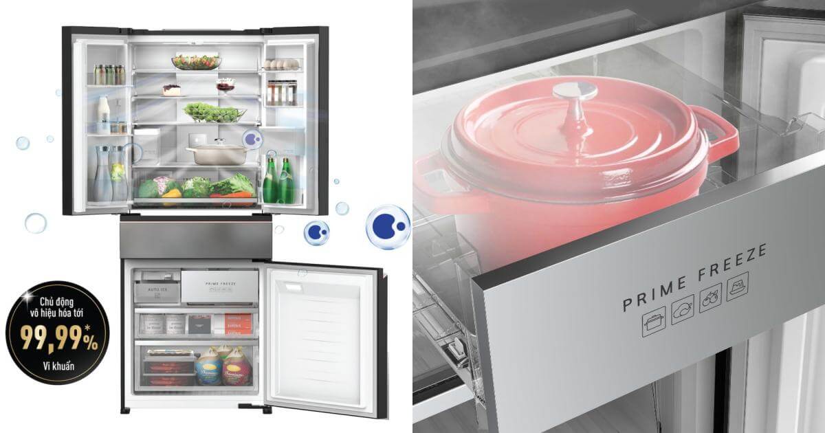 Tủ lạnh Panasonic Prime+ Edition có tính năng cấp đông siêu tốc