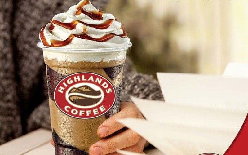 Gian cà phê đóng gói của Highlands Coffee