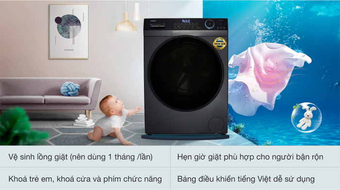 So sánh máy giặt AQUA và Electrolux