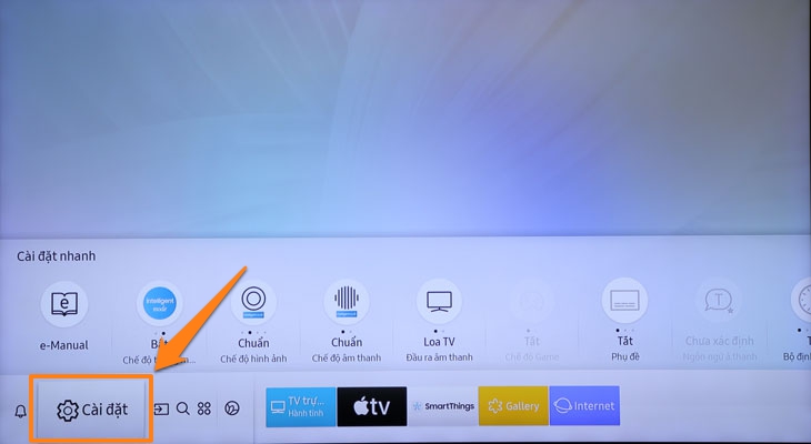 Hẹn giờ tắt tivi Samsung