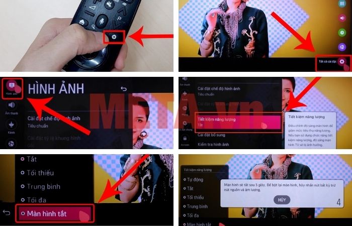 Cách nghe nhạc tắt màn hình trên tivi LG