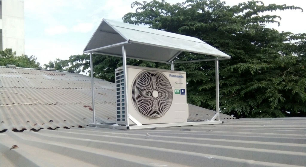 Cách lắp cục nóng điều hòa