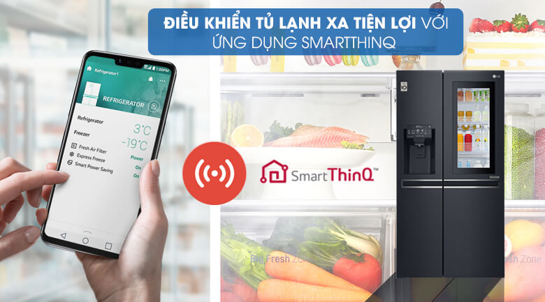 Ứng dụng quản lý tủ lạnh SmartThinQ trên điện thoại thông minh