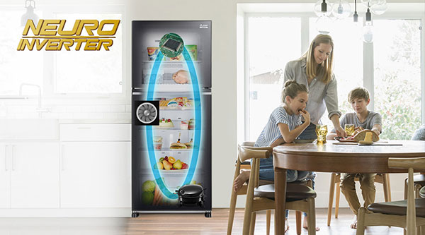 Công nghệ tủ lạnh Mitsubishi Electric hiện đại 