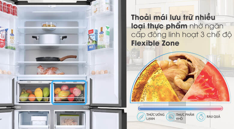 Ngăn cấp đông linh hoạt Flexible Zone