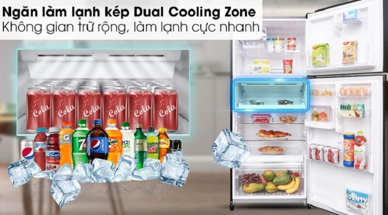 Ngăn làm lạnh kép Dual Cooling Zone