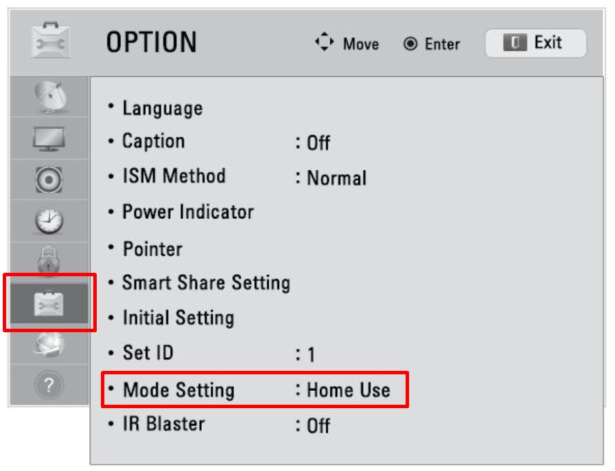 Tắt Demo tivi LG