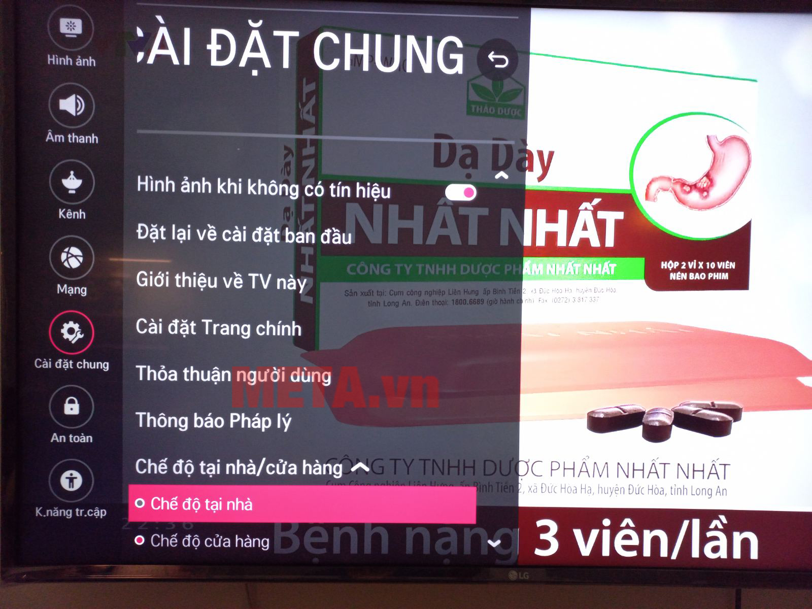 Tắt Demo smart tivi LG 