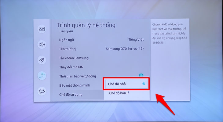Hướng dẫn tắt chế độ trưng bày