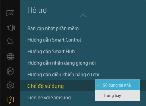 Tắt chế độ Demo trên tivi Samsung