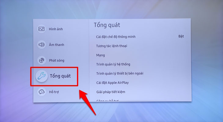 Tắt chế độ Demo tivi Samsung