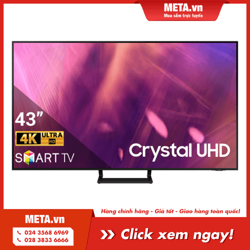 Mua ngay Smart Tivi Samsung Crystal UHD 4K 43 inch UA43AU9000KXXV