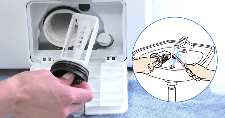 Hướng dẫn lấy đồ bị kẹt trong máy giặt