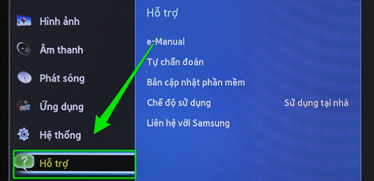 Reset trên smart tivi 