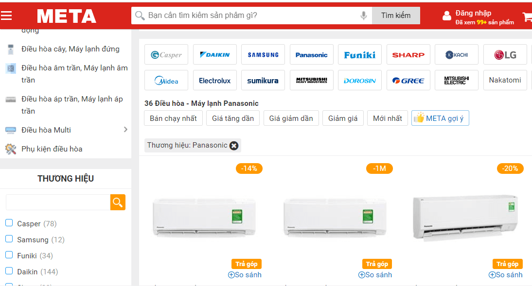 Lựa chọn đơn vị cung cấp điều hòa Panasonic chính hãng