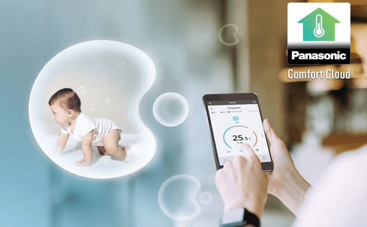 Ứng dụng Panasonic Comfort Cloud có thể giữ không khí sạch sẽ mọi lúc, mọi nơi