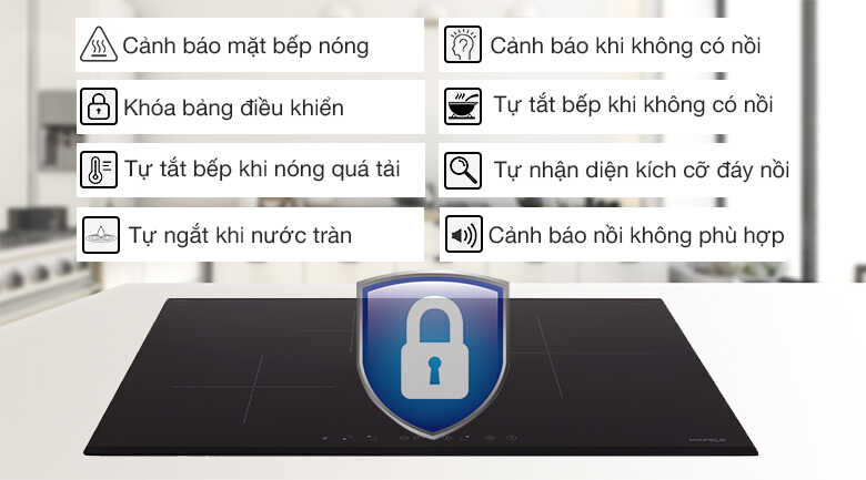 Các loại bếp từ thường sở hữu nhiều tính năng hiện đại, an toàn