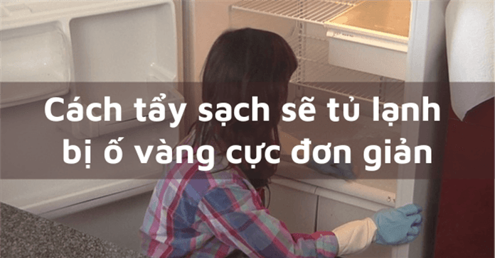 6 Cách tẩy sạch sẽ tủ lạnh bị ố vàng cực đơn giản