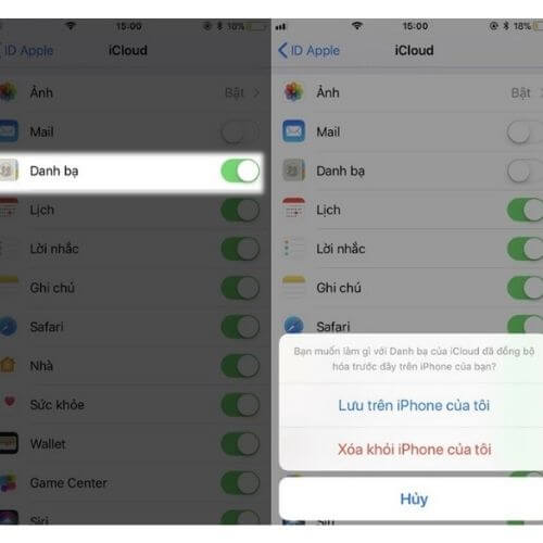 Cách xóa tất cả danh bạ trên iPhone