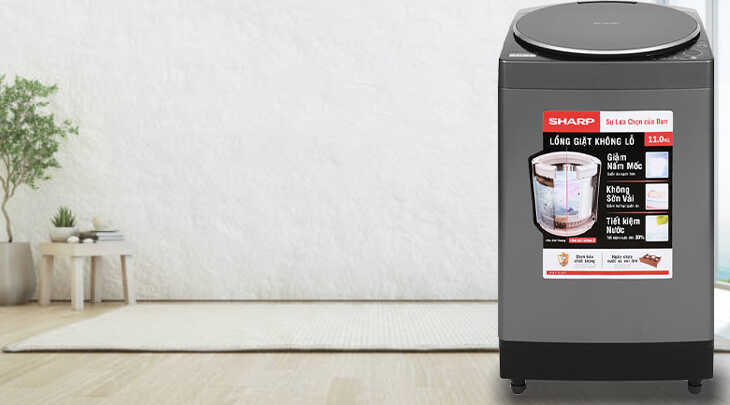 Cách khắc phục lỗi E2 máy giặt Sharp cửa trên