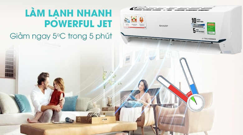 Công nghệ Super Jet trên điều hòa Sharp đời mới nhất Công nghệ Super Jet trên điều hòa Sharp đời mới nhất