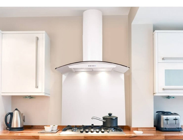 Các loại máy hút mùi áp tường thường có thiết kế độc đáo như một chiếc tivi 